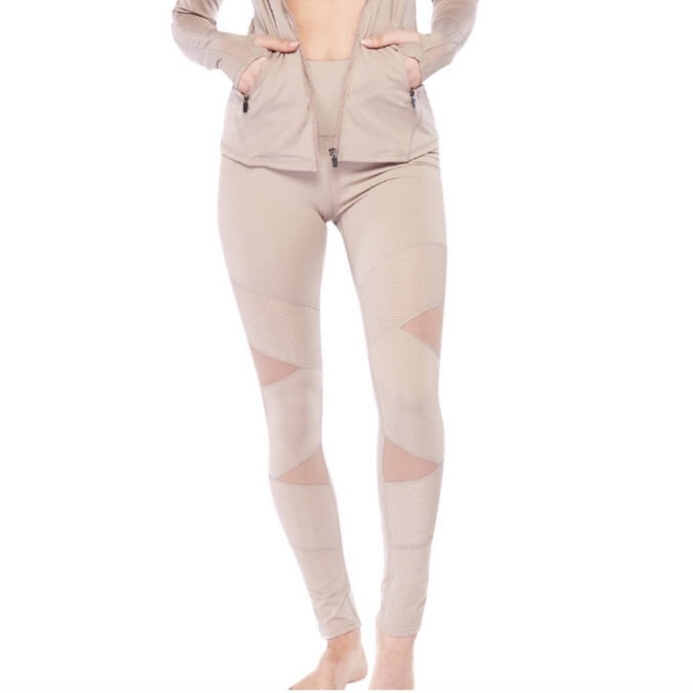 New Electric Yoga feeling yourself leggings tan light nude pink